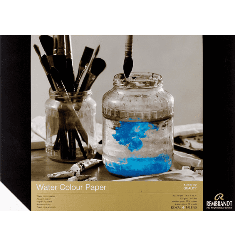 Bloc pentru culori acuarelă Rembrandt 30x40cm, 300g, 20 de foi, 25% cotton