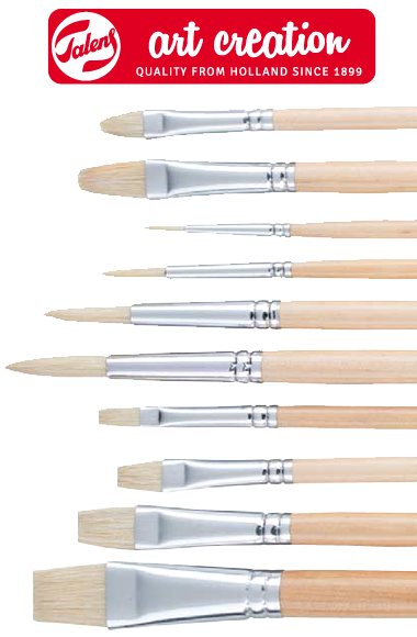 Pensule pentru ulei /acilice/guaș ArtCreation - set de 10 buc