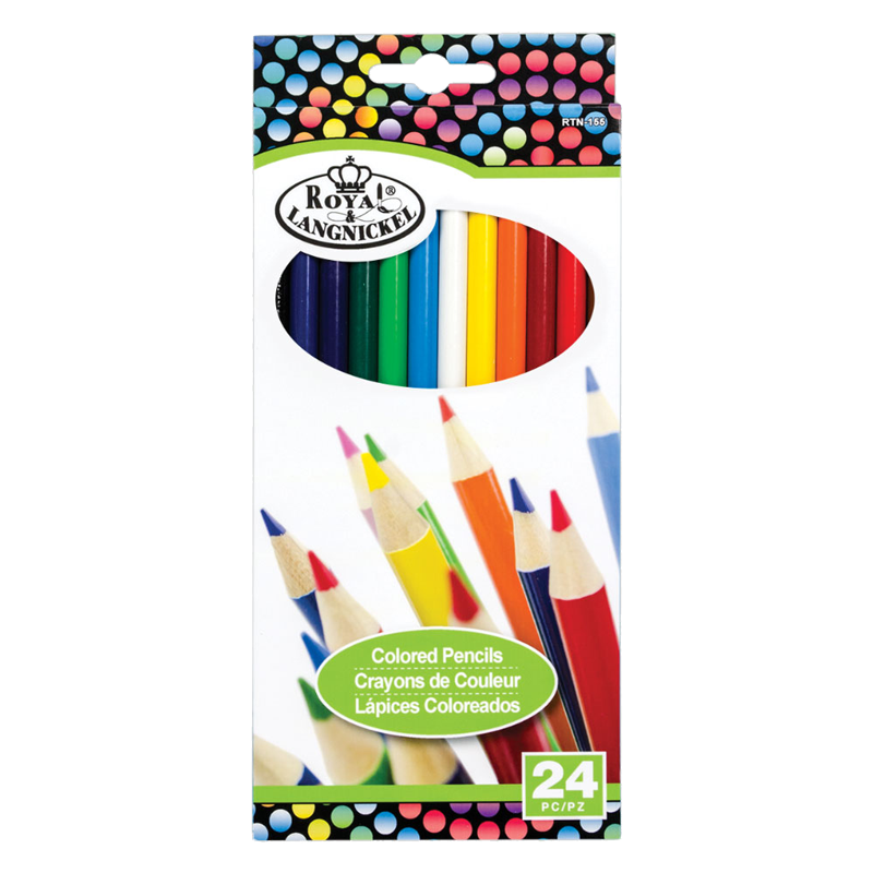 Creioane colorate Royal & Langnickel - set de 24 buc
