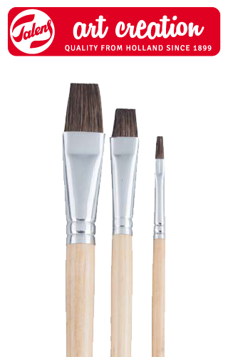 Pensule pentru ulei /acilice/guaș ArtCreation – set de 3 buc