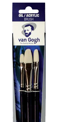 Pensule pentru ulei /acilice/guaș Van Gogh 299 - set de 3buc