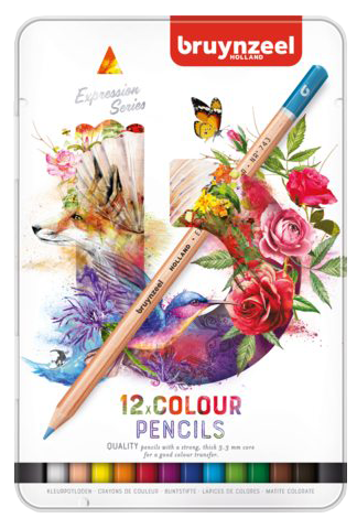 Creioane colorate Bruynzeel Expression - set de 12 buc