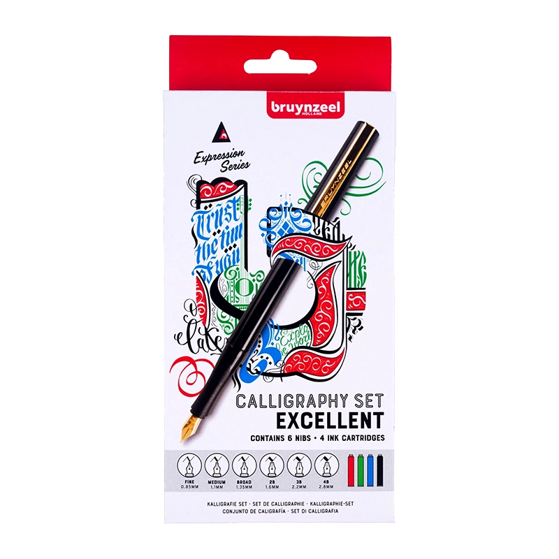 Set caligrafic Bruynzeel - 14 buc