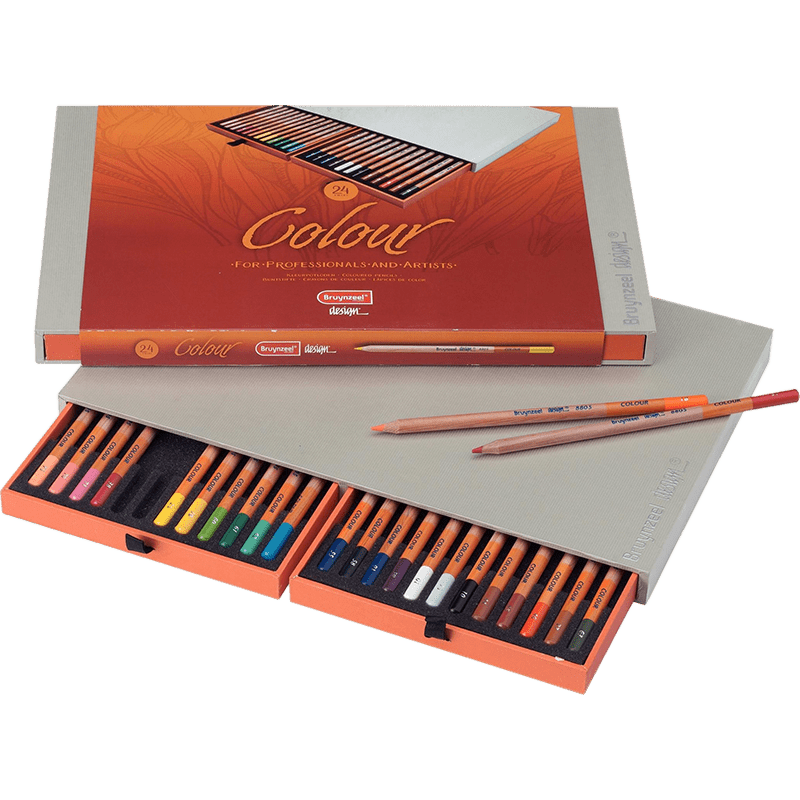 Set de creioane colorate Bruynzeel Design - 24buc