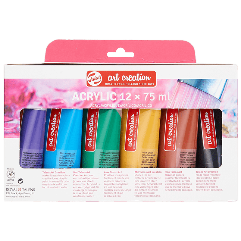Set de culori acrilice Talens ArtCreation - 12x75 ml