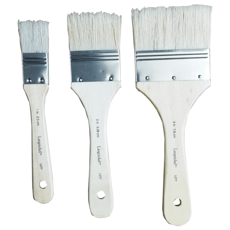 Set de perii pentru suprafețe mari Royal & Langnickel - păr natural - 3 buc
