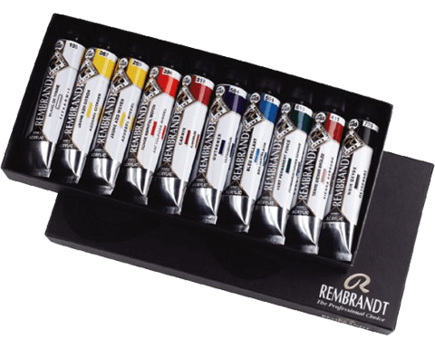 Culori acrilice REMBRANDT - set de bază 10x40 ml