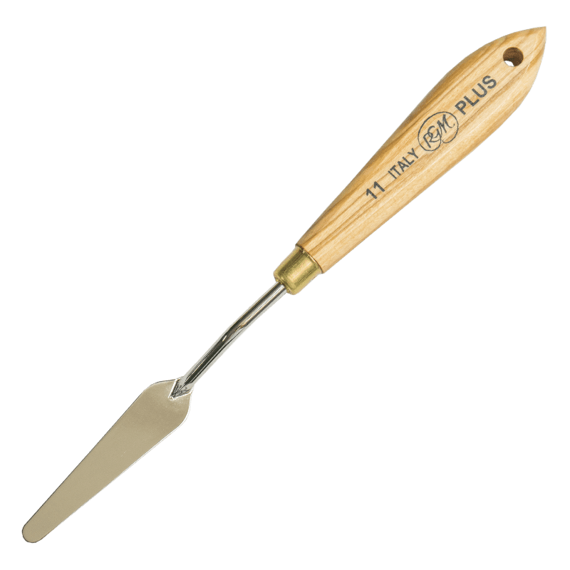 Spatulă de pictură RGM cu LEMN OLIV - PLUS - 11