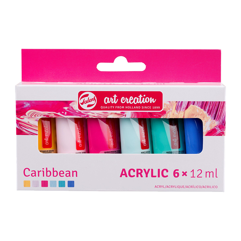 Art Creation Set de culori acrilice 6 x 12 ml - Caribbean