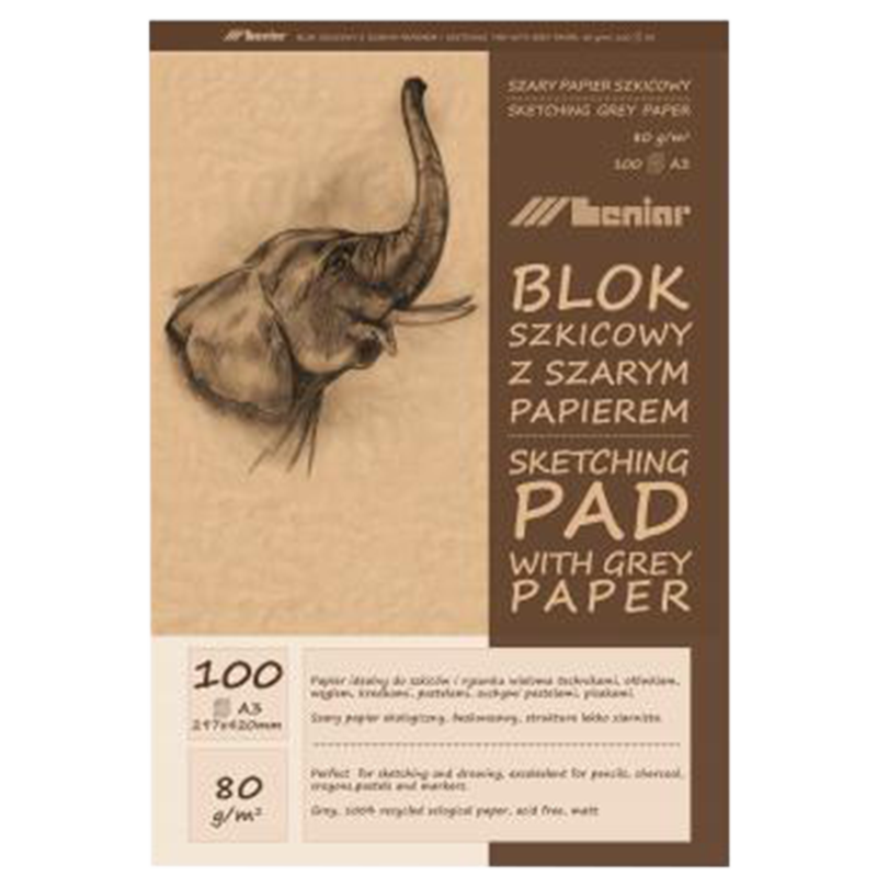 Bloc de schițe Leniar Elephant - formate diferite