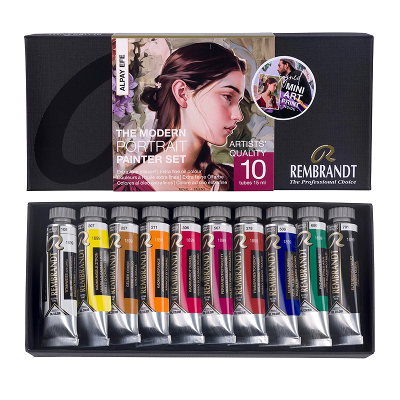 Rembrandt x Alpay Efe - set de ulei The Modern Portrait 10 x 15 ml