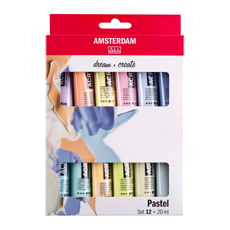 Amsterdam culori acrilice set de 12 x 20 ml - Pastel 2