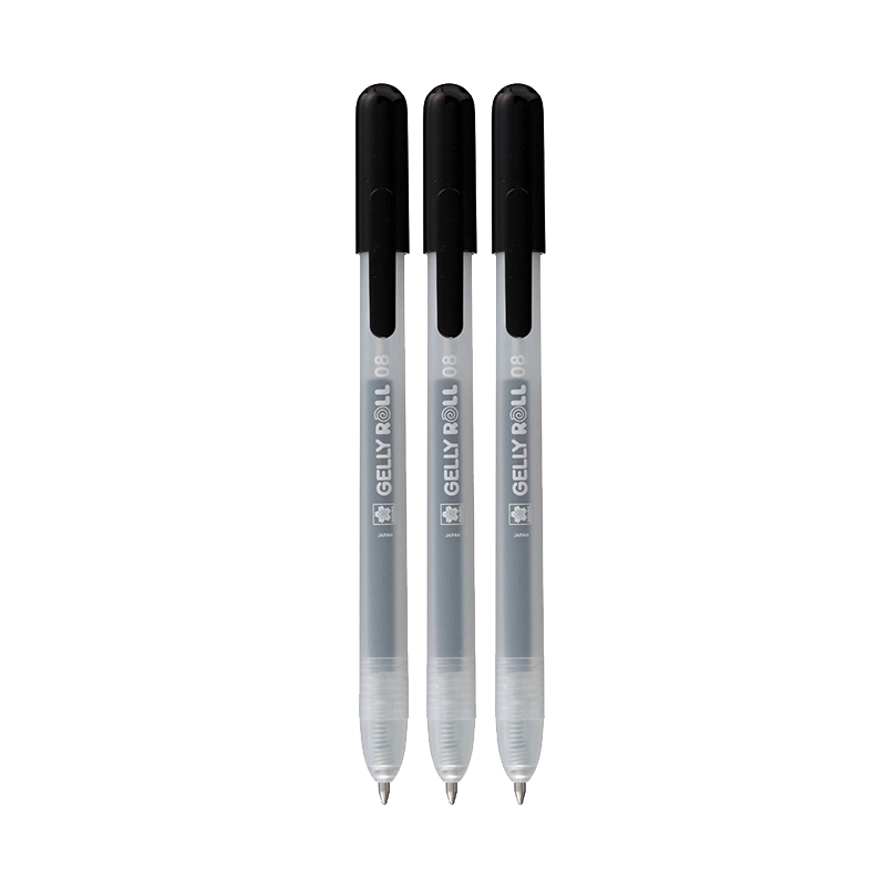 Sakura Gelly Roll Classic set pixuri cu gel 3 bucăți – Black