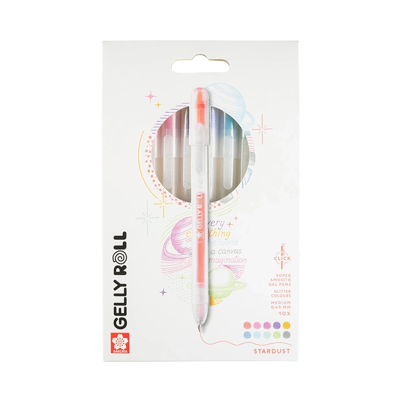 Sakura Gelly Roll Stardust pixuri gel sclipici 10 bucăți
