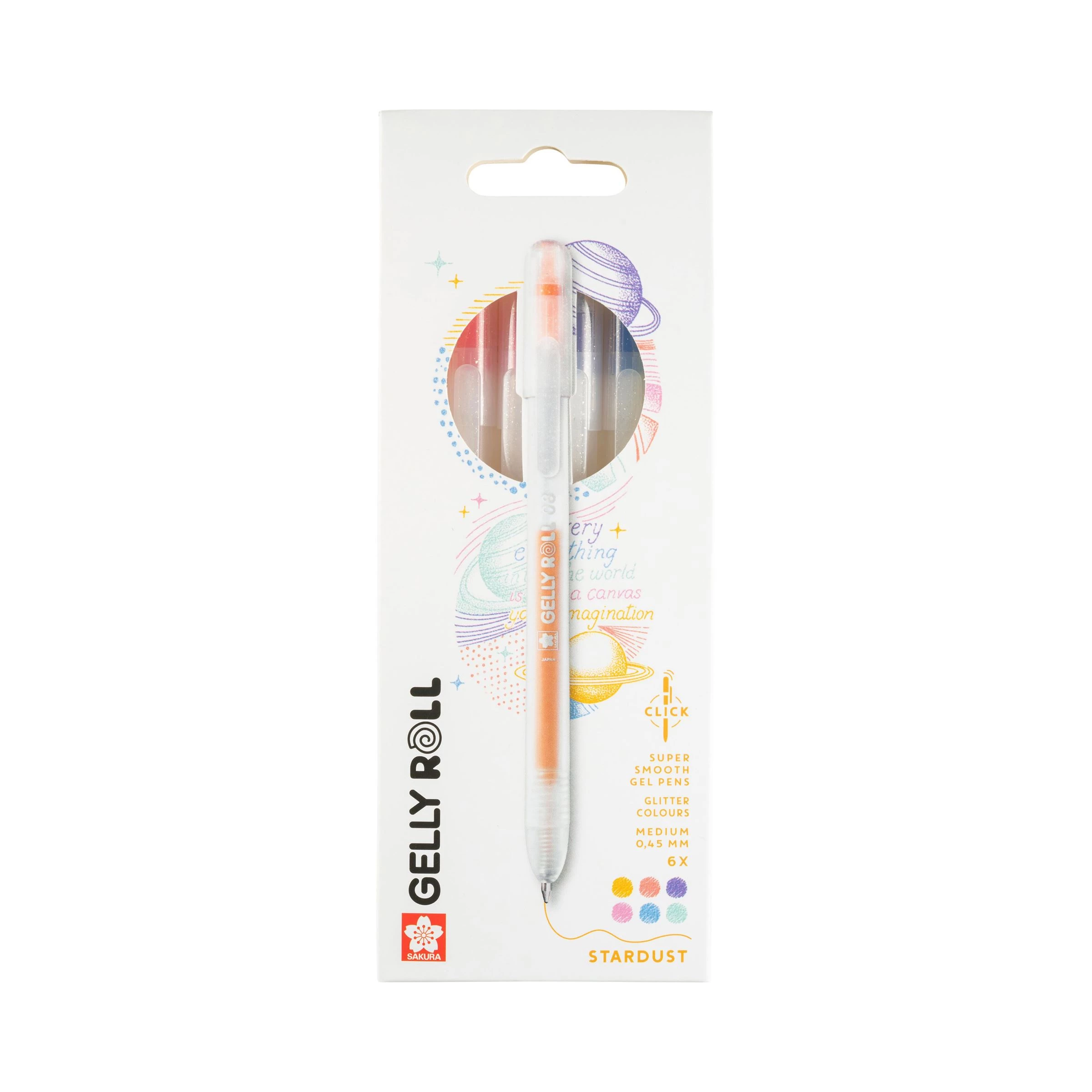 Pixuri gel sclipitoare Sakura Gelly Roll Stardust – 6 bucăți